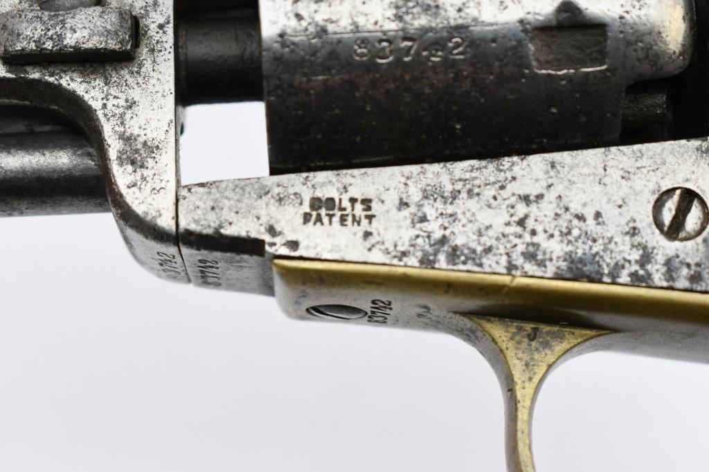 1853 Colt Pocket Model Of 1849 (4"), 31 Cal., Percussion Revolver, SN - 83742