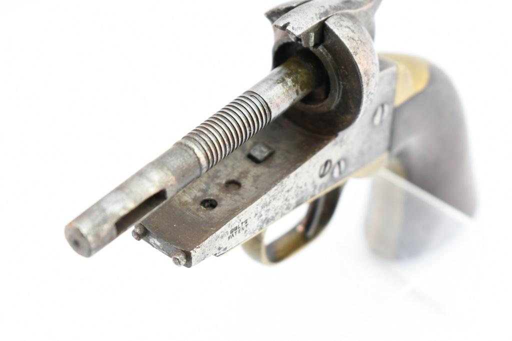 1853 Colt Pocket Model Of 1849 (4"), 31 Cal., Percussion Revolver, SN - 83742