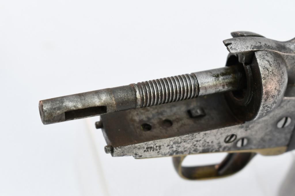 1853 Colt Pocket Model Of 1849 (4"), 31 Cal., Percussion Revolver, SN - 83742