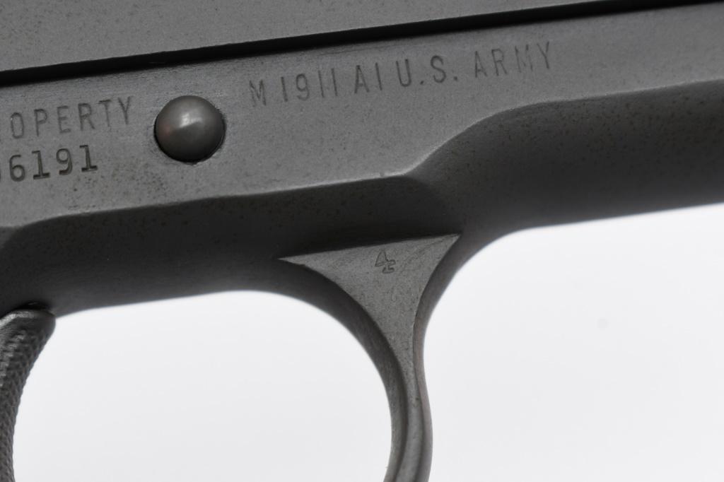 1943 WWII Remington Rand 1911 A1 U.S. Army, 45 ACP, Semi-Auto, SN - 1996191