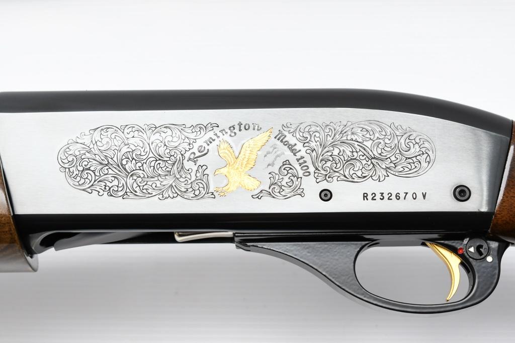Remington 1100 Classic Trap - Engraved/ Gold Inlay (30"), 12 Ga., Semi-Auto, SN - R232670V