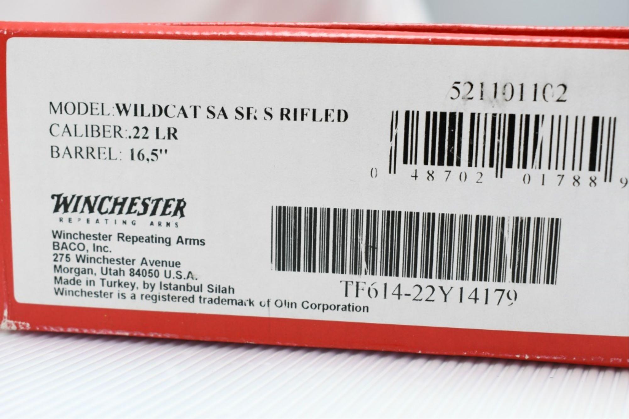 Winchester Wildcat Carbine (16.5" Threaded), 22 LR, Semi-Auto (W/ Box), SN - TF614-22Y14179