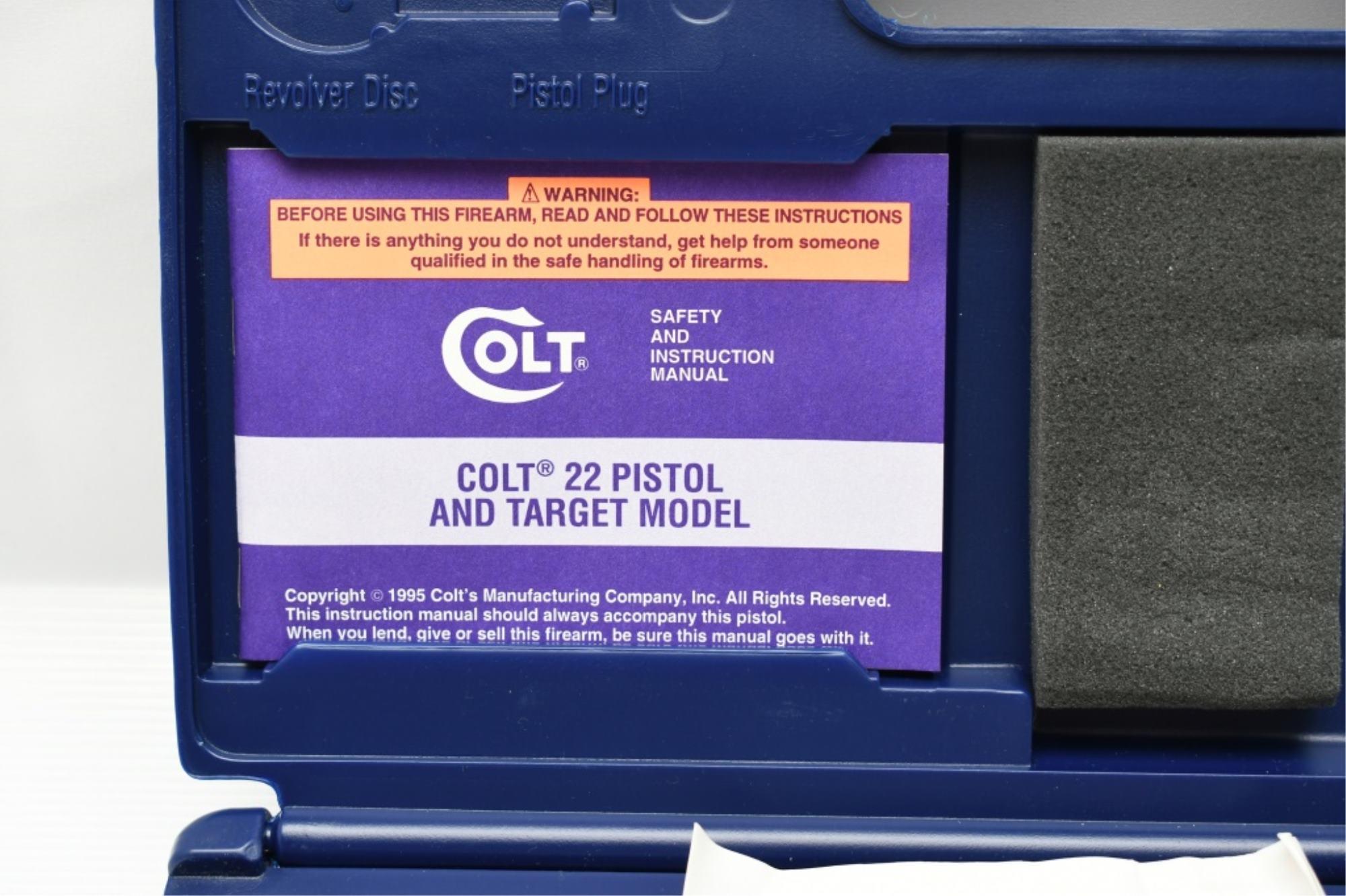 1998 "Colt 22" (4.5" & 6" Target), 22 LR, Semi-Auto (W/ Box), SN - PH50712