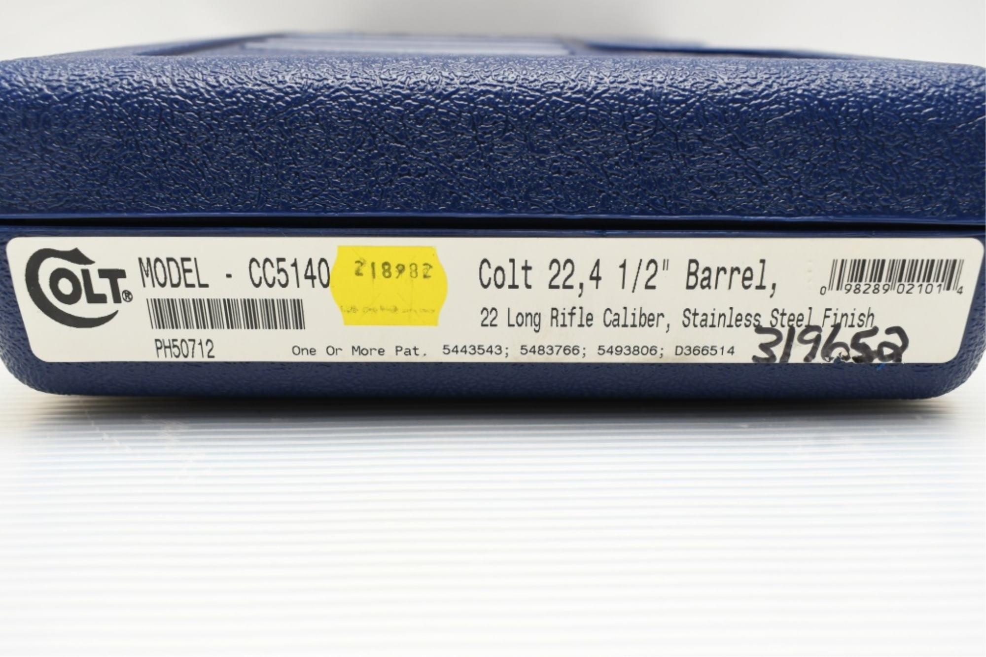 1998 "Colt 22" (4.5" & 6" Target), 22 LR, Semi-Auto (W/ Box), SN - PH50712
