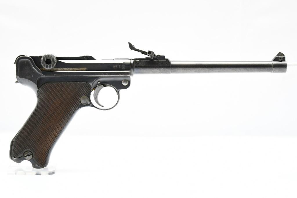 1916 German DWM Military P.08 Artillery Luger (7.9") , 9mm Luger, Semi-Auto, SN - 3439g