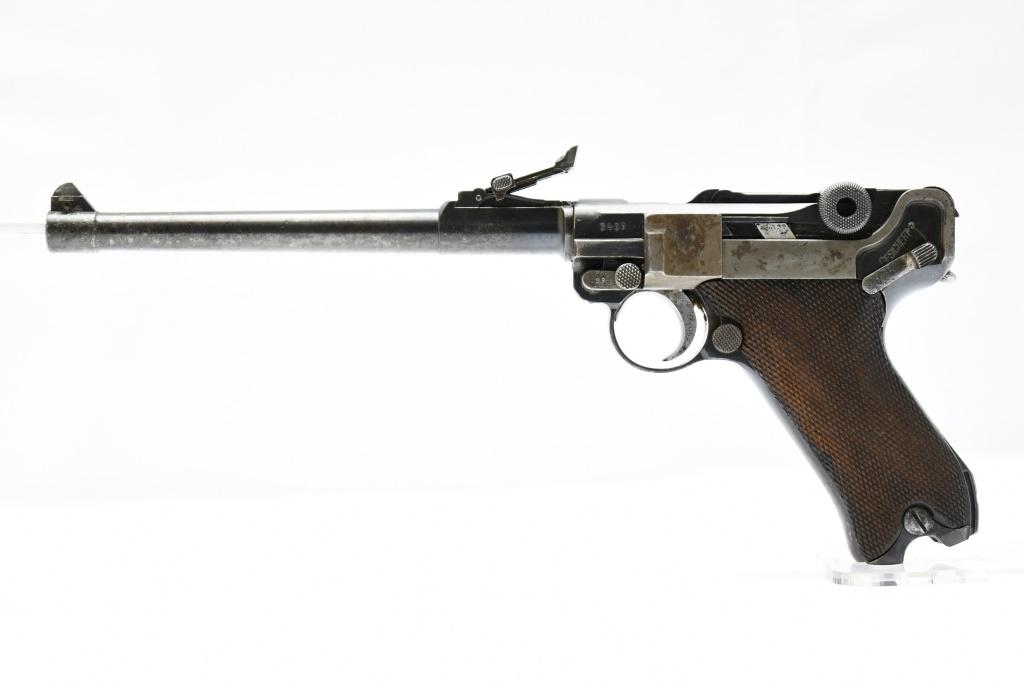 1916 German DWM Military P.08 Artillery Luger (7.9") , 9mm Luger, Semi-Auto, SN - 3439g