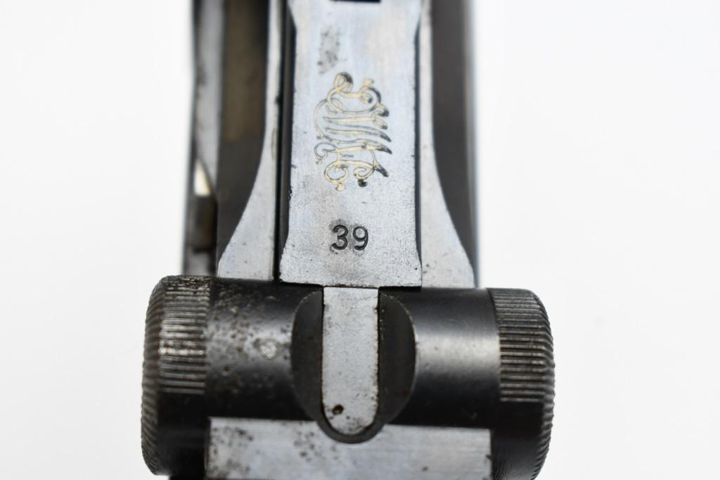 1916 German DWM Military P.08 Artillery Luger (7.9") , 9mm Luger, Semi-Auto, SN - 3439g