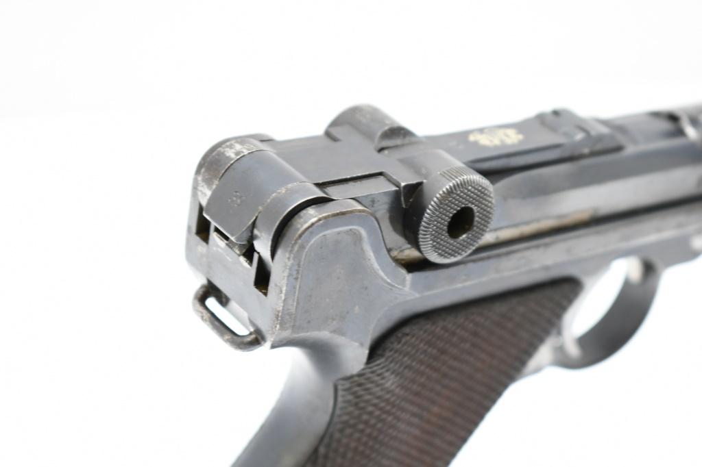 1916 German DWM Military P.08 Artillery Luger (7.9") , 9mm Luger, Semi-Auto, SN - 3439g