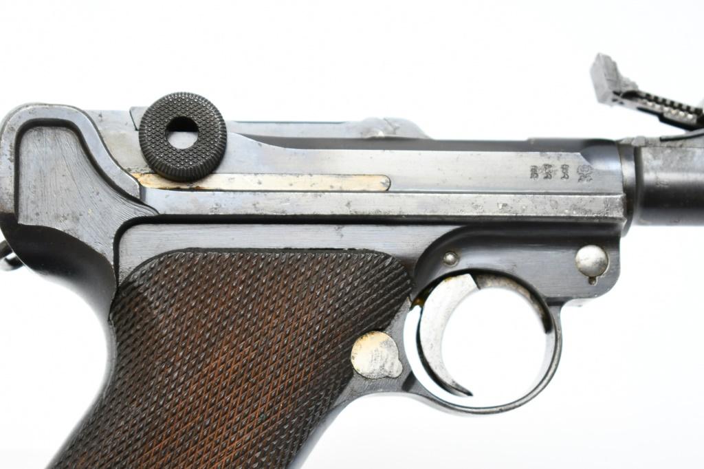 1916 German DWM Military P.08 Artillery Luger (7.9") , 9mm Luger, Semi-Auto, SN - 3439g