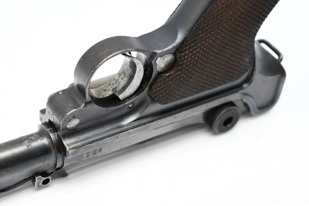 1916 German DWM Military P.08 Artillery Luger (7.9") , 9mm Luger, Semi-Auto, SN - 3439g