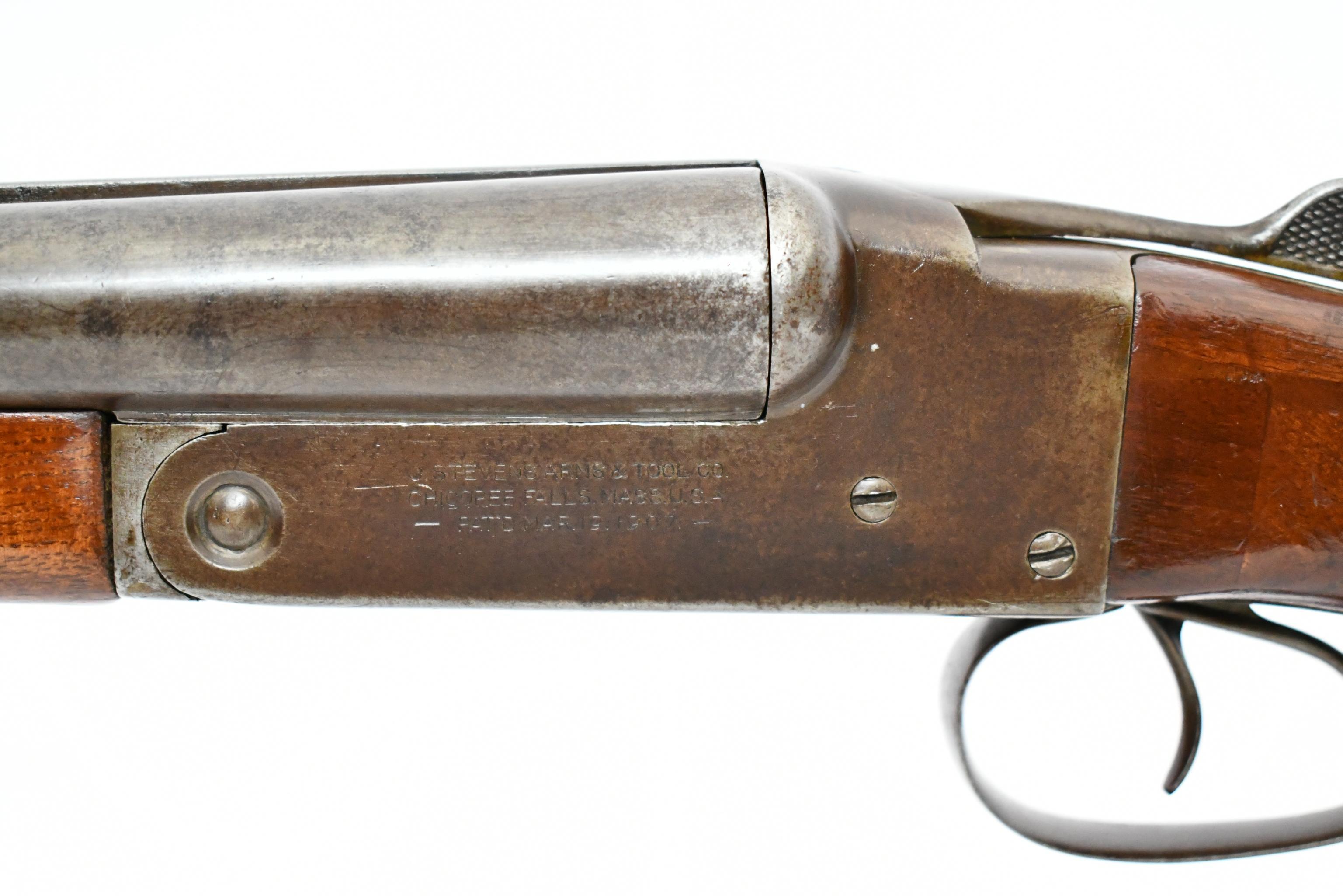 Circa 1915 J. Stevens Arms & Tool Co. Model 335 (30" F/M), 12 Ga., Side-By-Side Shotgun, 33348