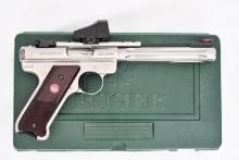 Ruger MARK III Hunter - Stainless Fluted (6 7/8"), 22 LR, Semi-Auto Pistol (W/ Box), 229-58704
