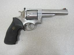 Ruger mod. Red Hawk 44 Mag cal revolver stainless w/leather holster & box s