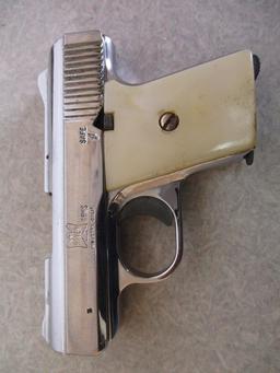 Raven Arms mod. MP-25 25 ACP cal semi auto pistol nickel ser # 1696186
