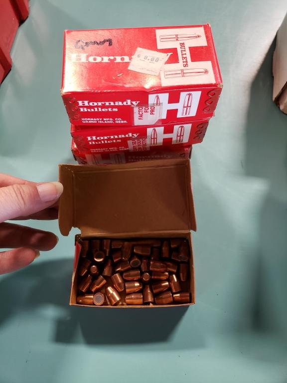 4 full/1 partial boxes Hornady 9 mm 15 gr .355 FMJ/RN