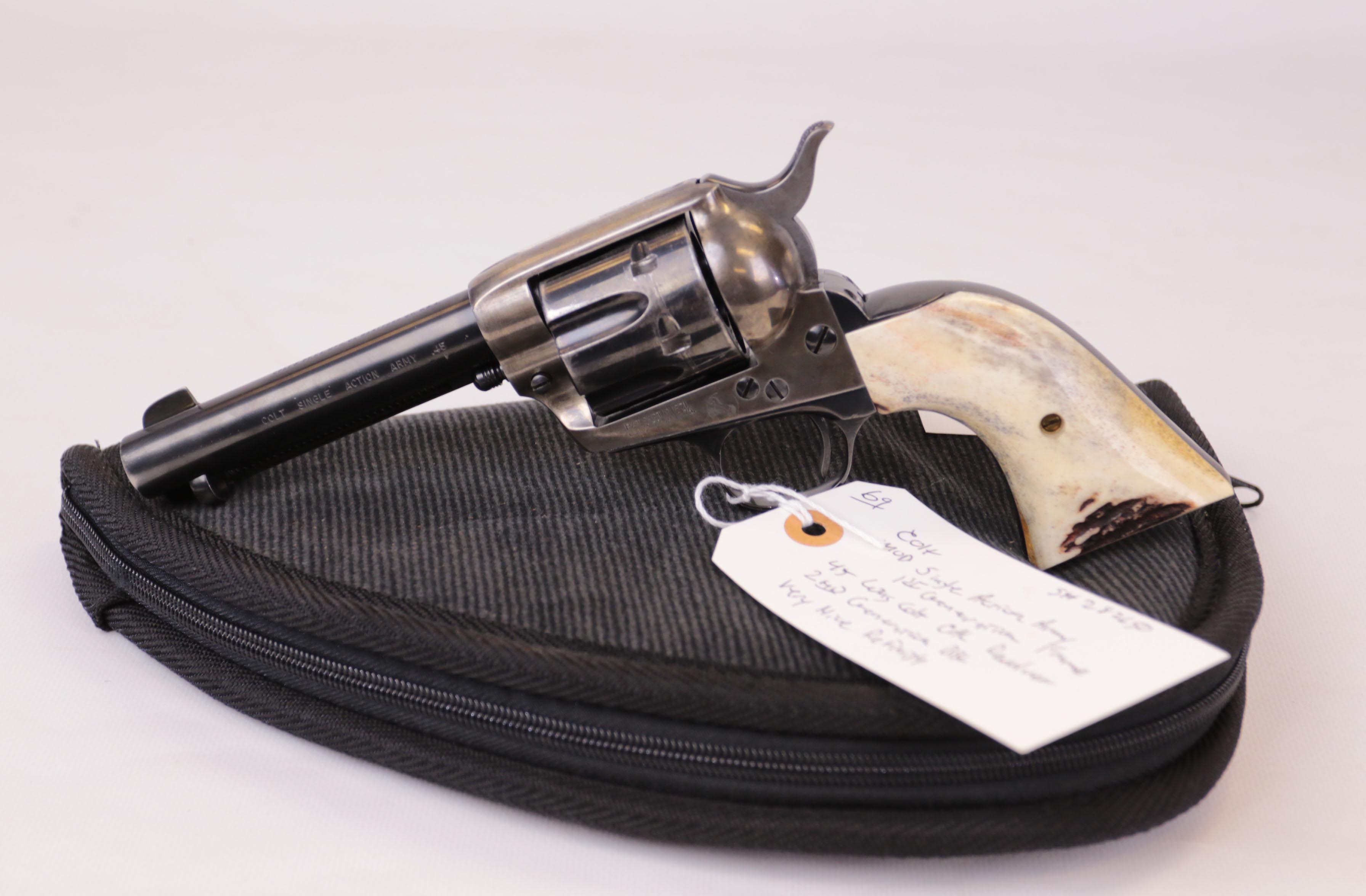 Colt mod Single Action Army 1st Generation Frame 45 long Colt cal revolver