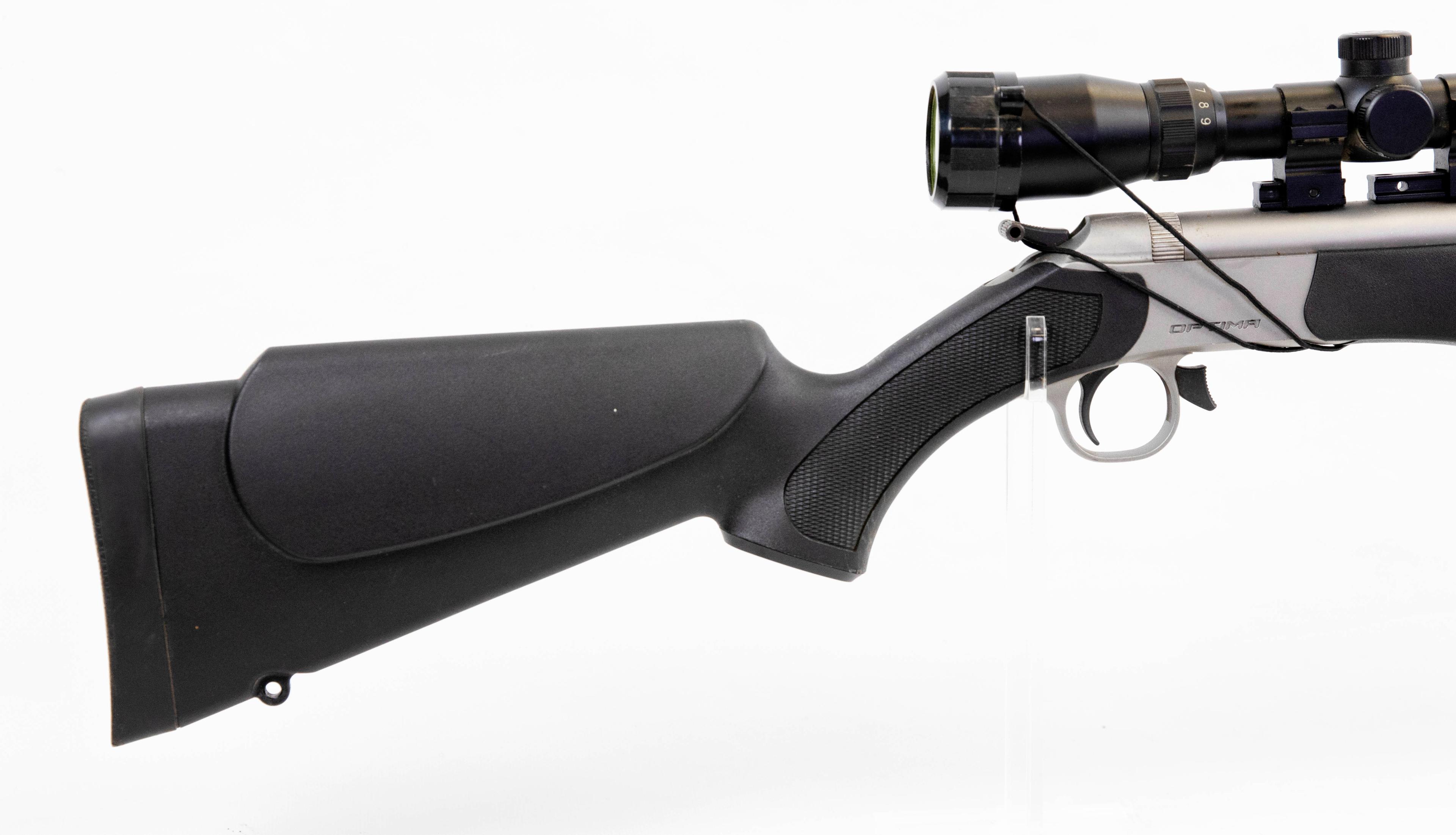 CVA mod Optima .50 cal black powder stainless fluted barrel w/ TK 3x9 scope ser# N/A