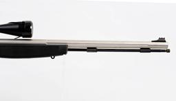 CVA mod Optima .50 cal black powder stainless fluted barrel w/ TK 3x9 scope ser# N/A