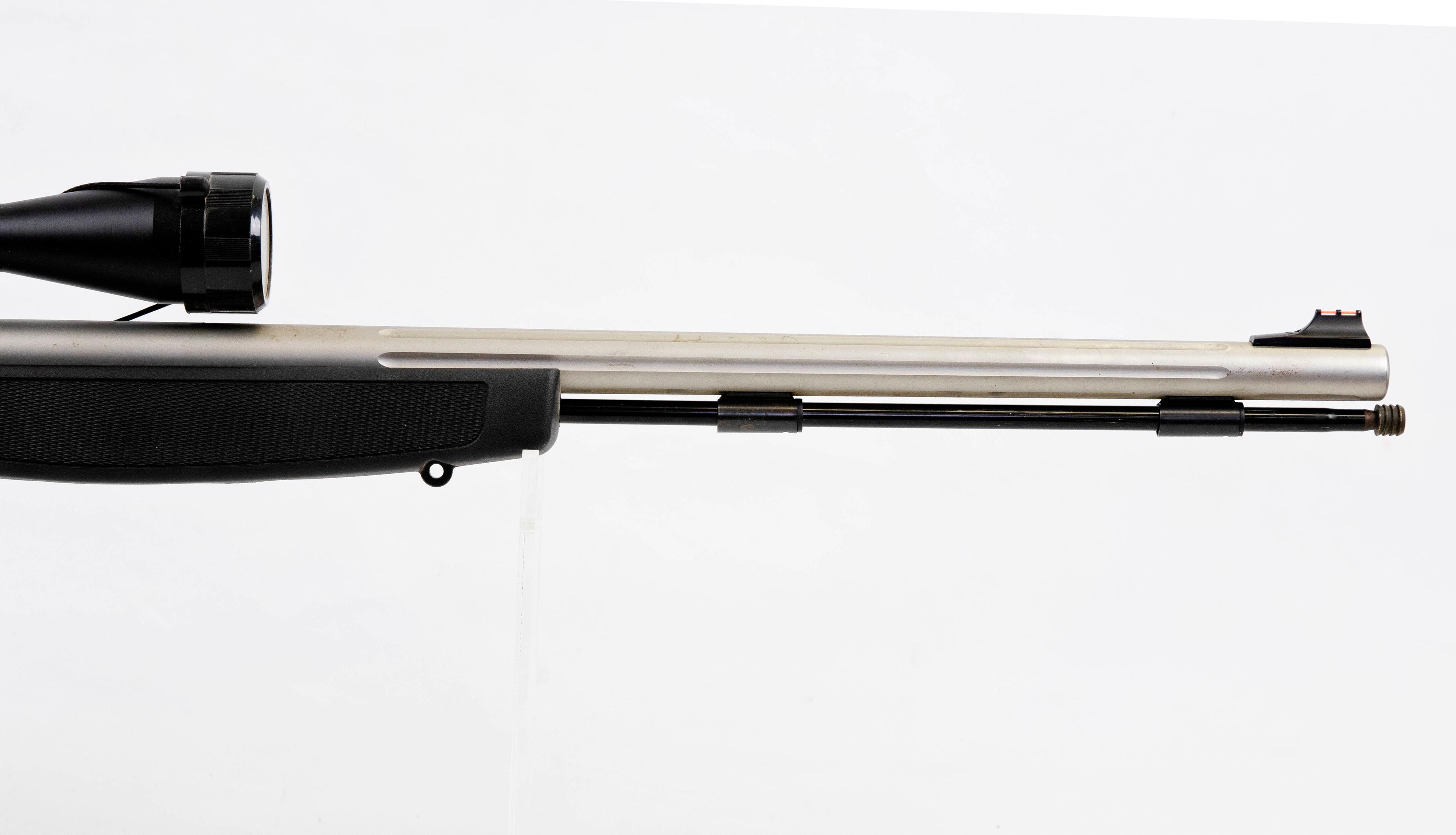 CVA mod Optima .50 cal black powder stainless fluted barrel w/ TK 3x9 scope ser# N/A