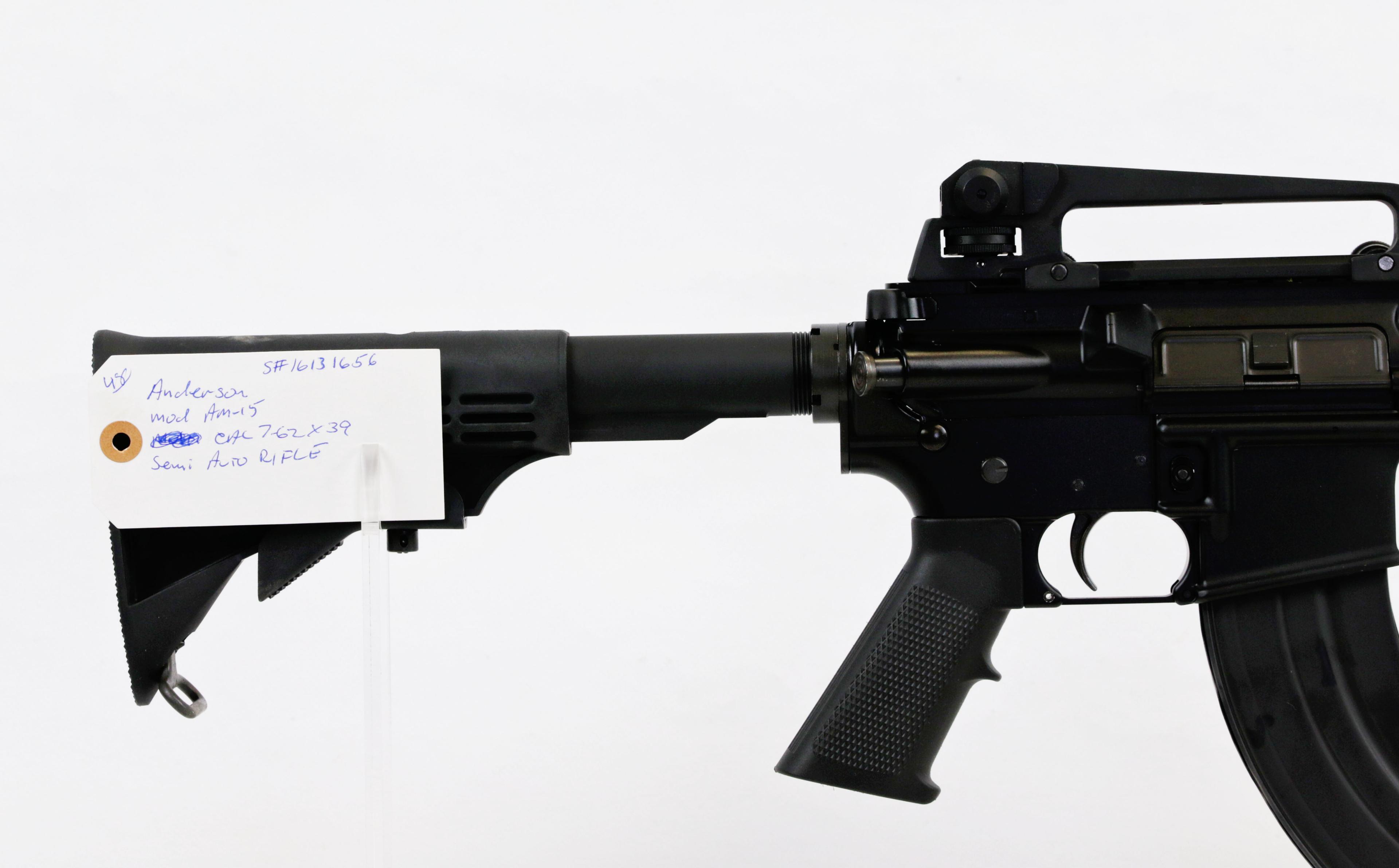 Anderson mod AM15 7.62x39 cal semi auto rifle ser# 16131656