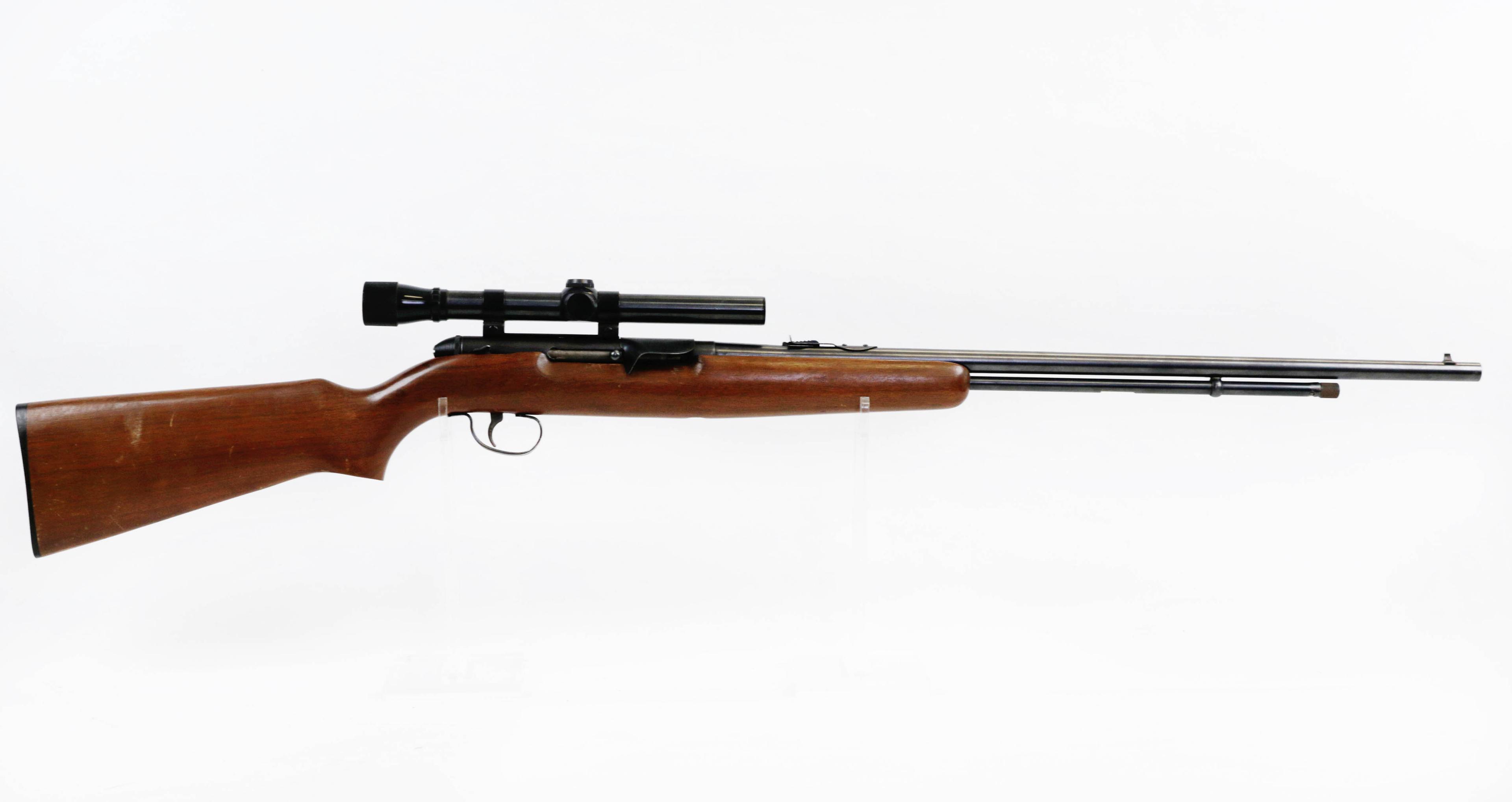 Remington mod 550-1 .22 S-L-LR semi auto rifle w/Weaver D-4 scope ser# N/A