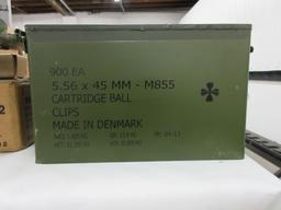 900 rds. 5.56x45mm M855 in ammo box
