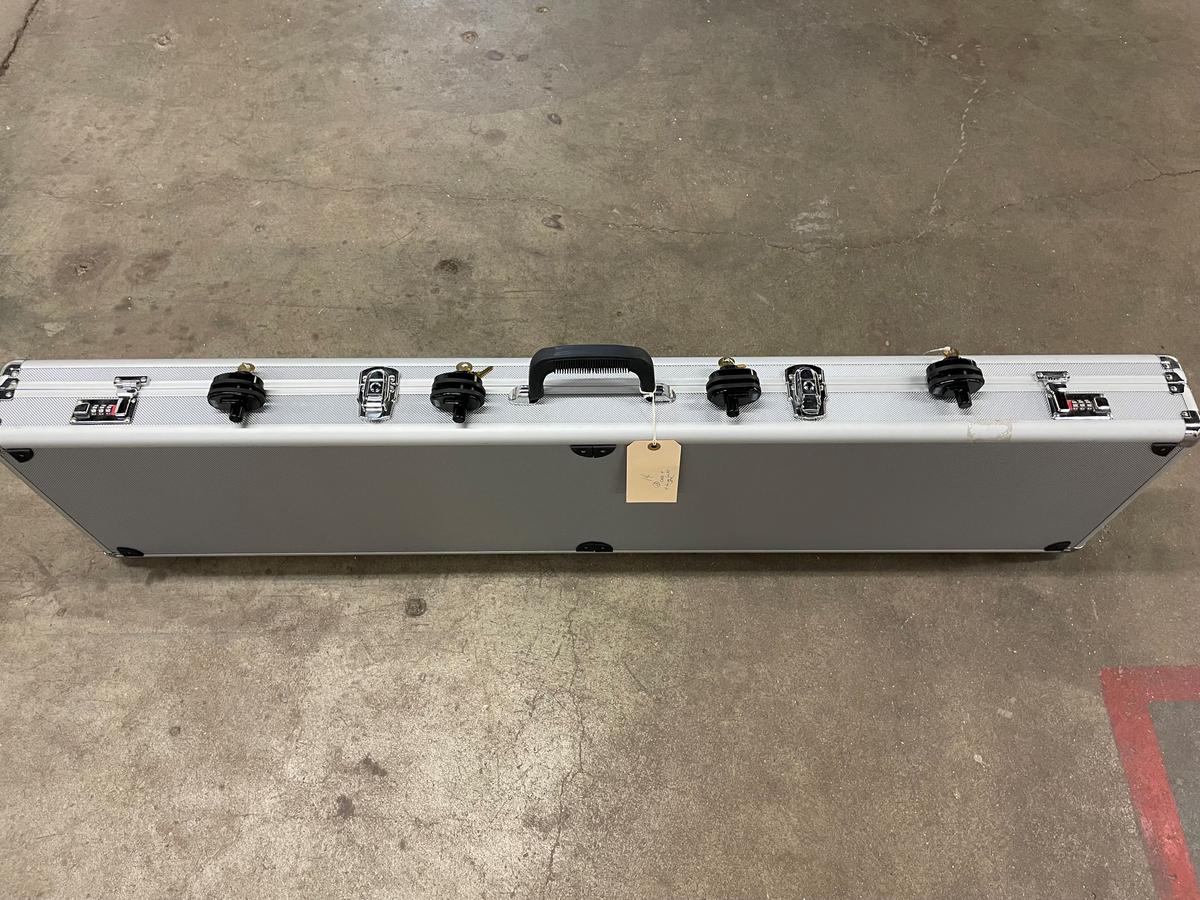 Combination lock long gun hard case &