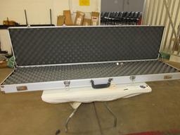Combination lock long gun hard case &