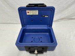 Sentry locking safe box with key