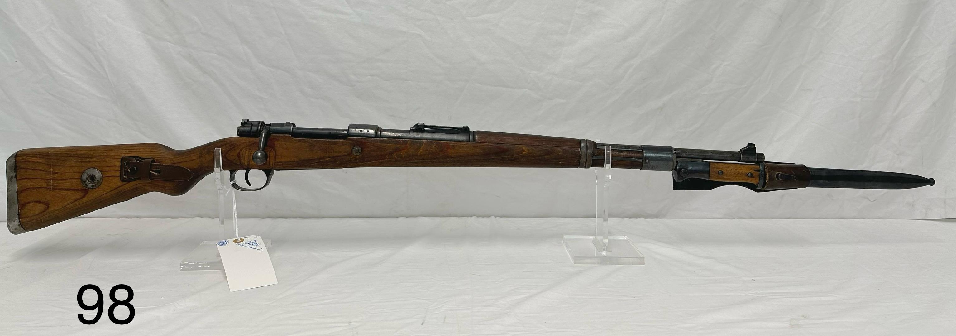 German Mauser 8mm Mauser cal bolt action rifle