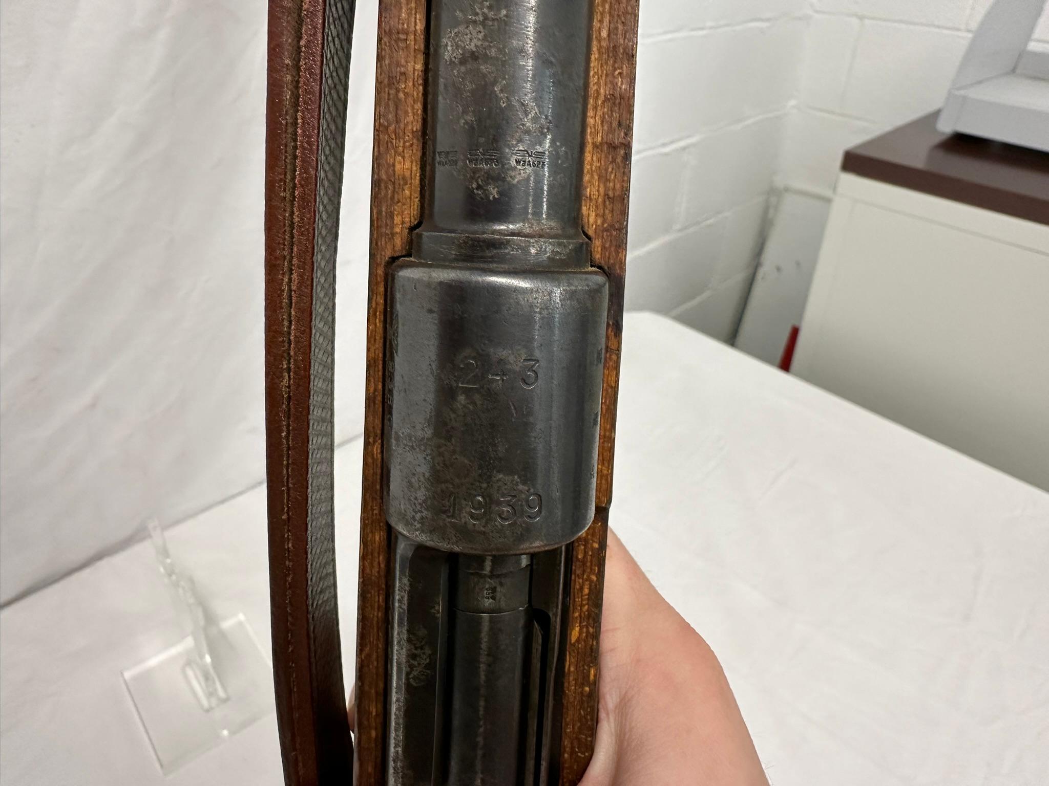 German Mauser 8mm Mauser cal bolt action rifle