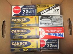 Assorted 22LR caliber ammo