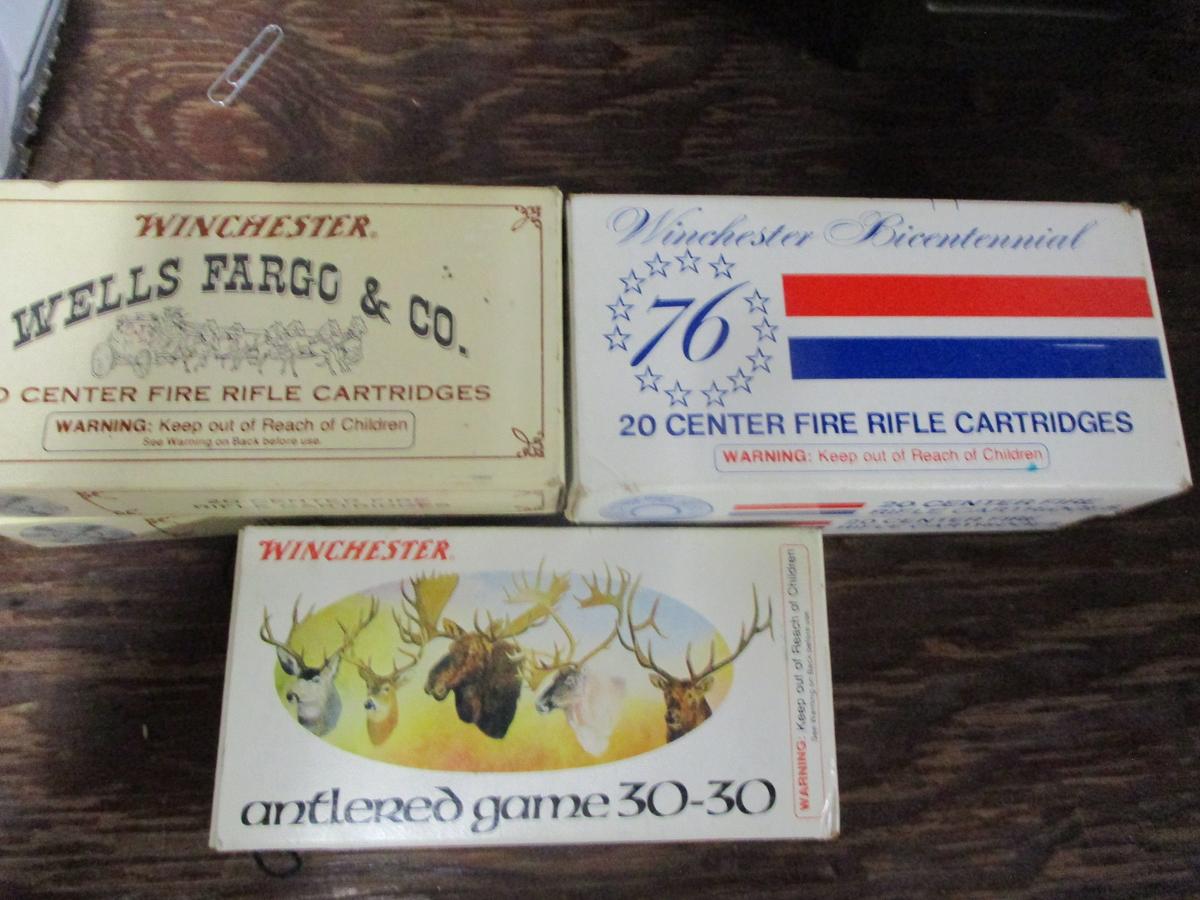 Ammo box of 30-30 ammunition