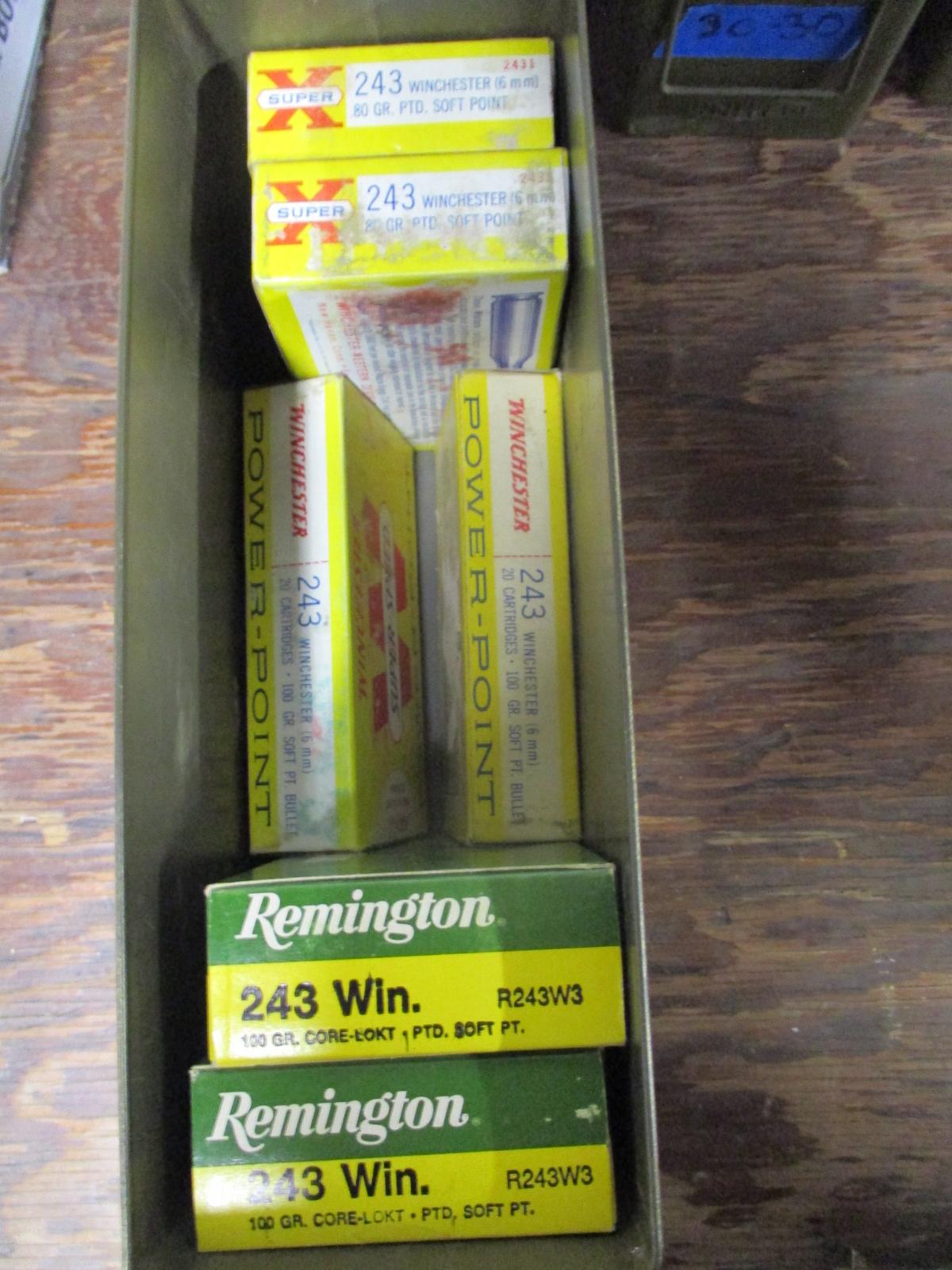 Assorted 243 WIN ammo