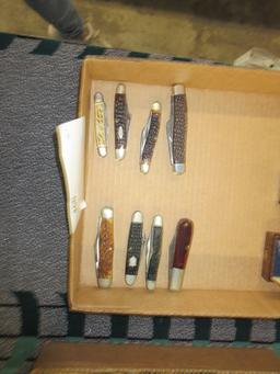 8 Assorted pocket knives