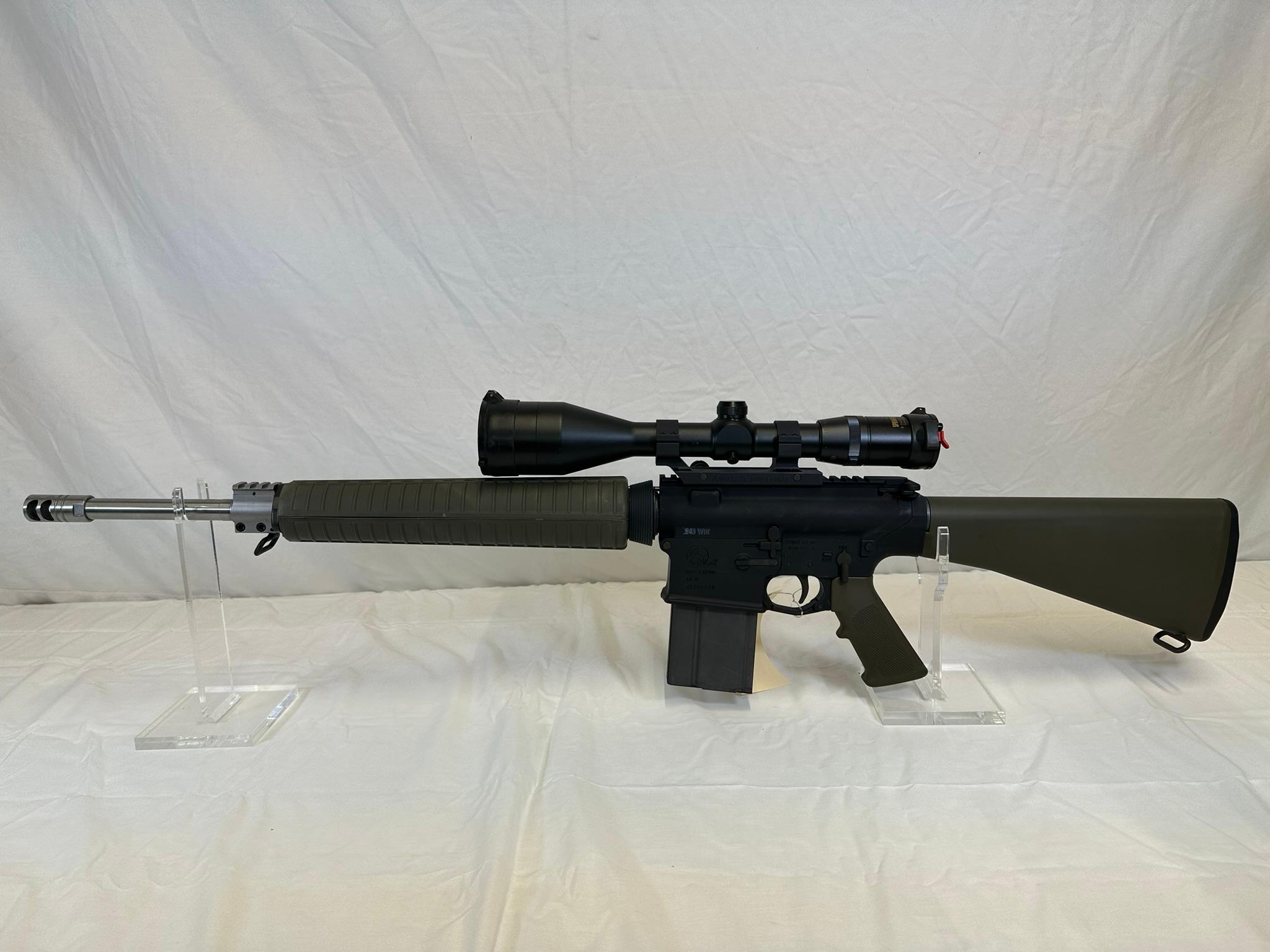 Armalite AR-10 .243 WIN cal emi-auto rifle