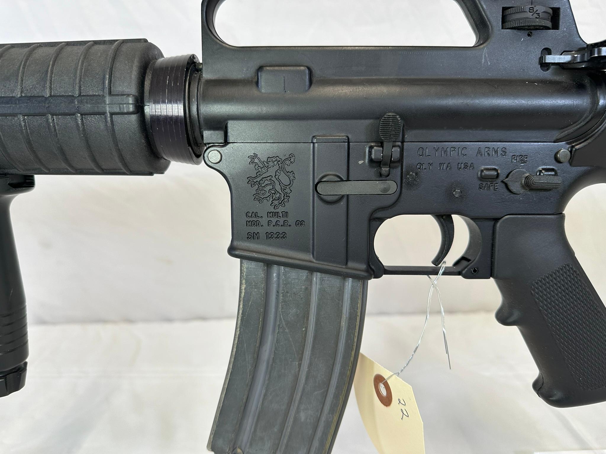 Olympic Arms mod PCR 03 multi cal semi-auto rifle