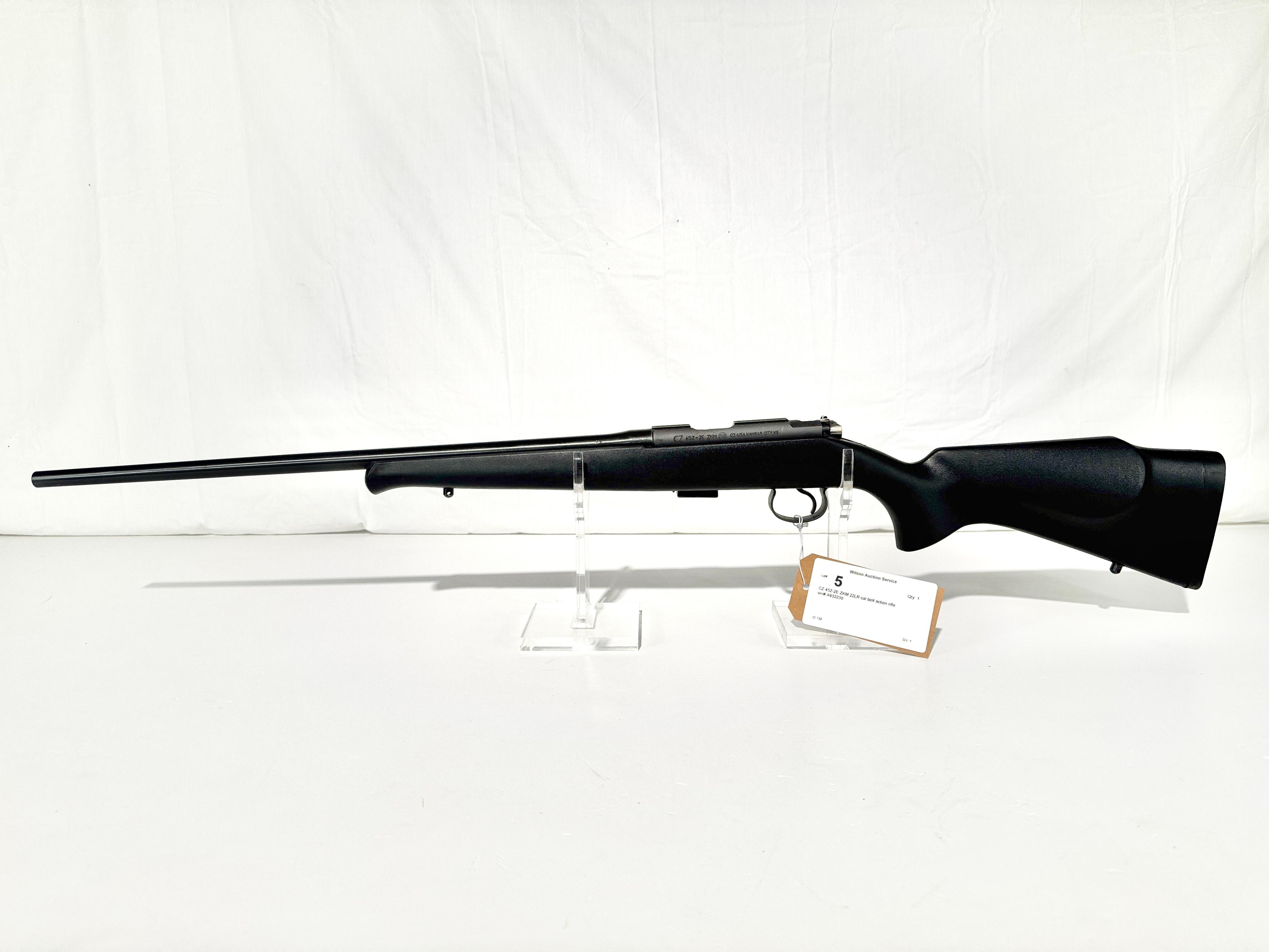 CZ 452-2E ZKM 22LR cal bolt action rifle
