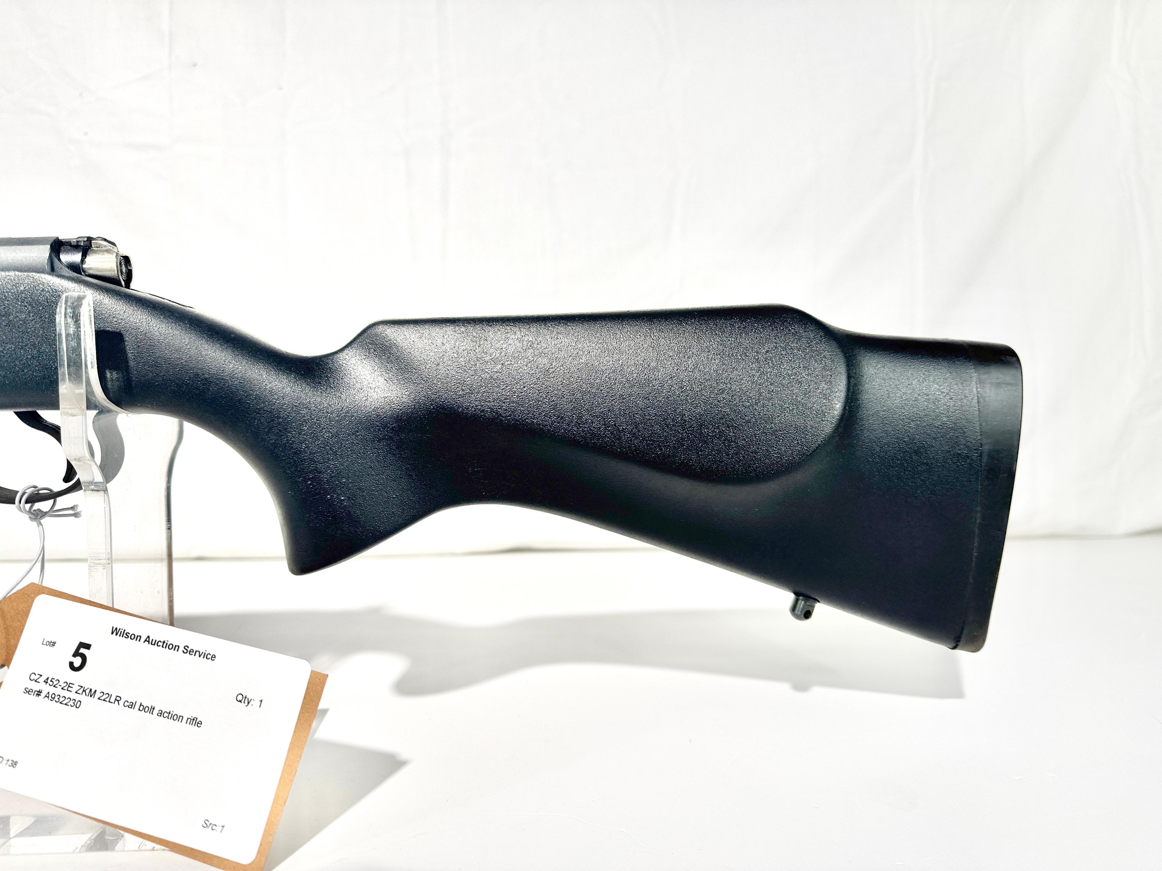 CZ 452-2E ZKM 22LR cal bolt action rifle