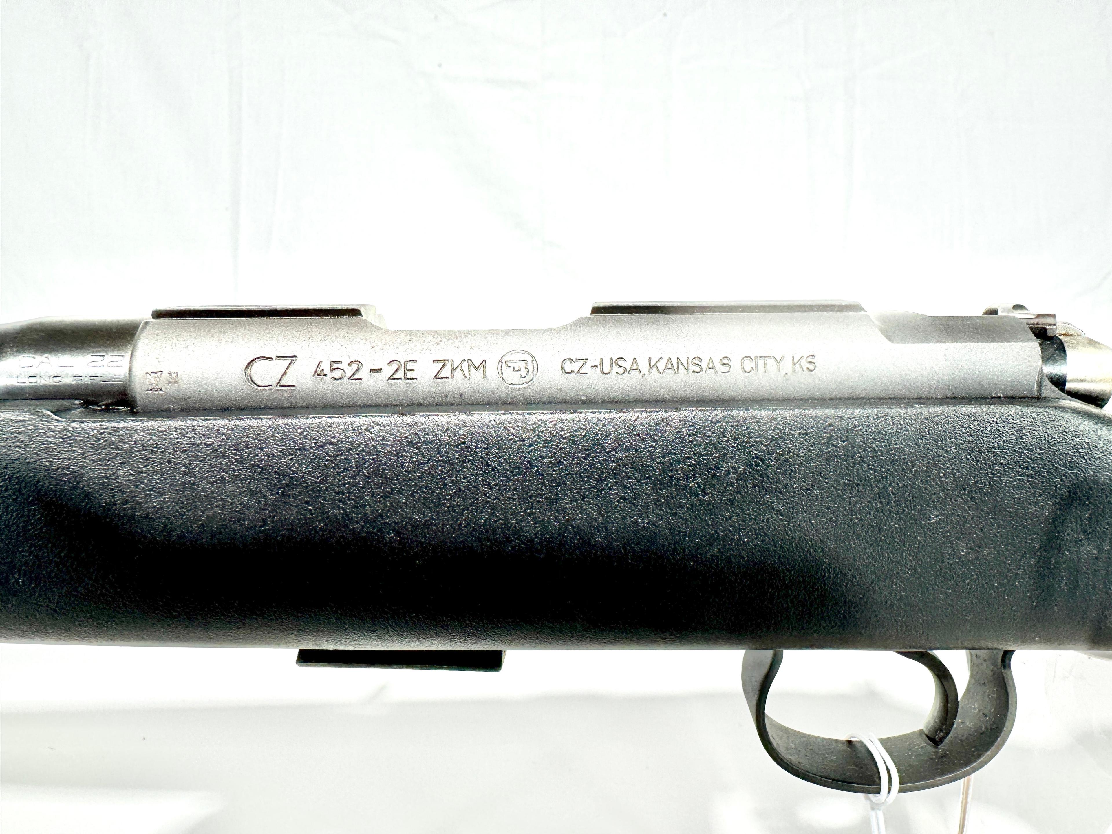 CZ 452-2E ZKM 22LR cal bolt action rifle