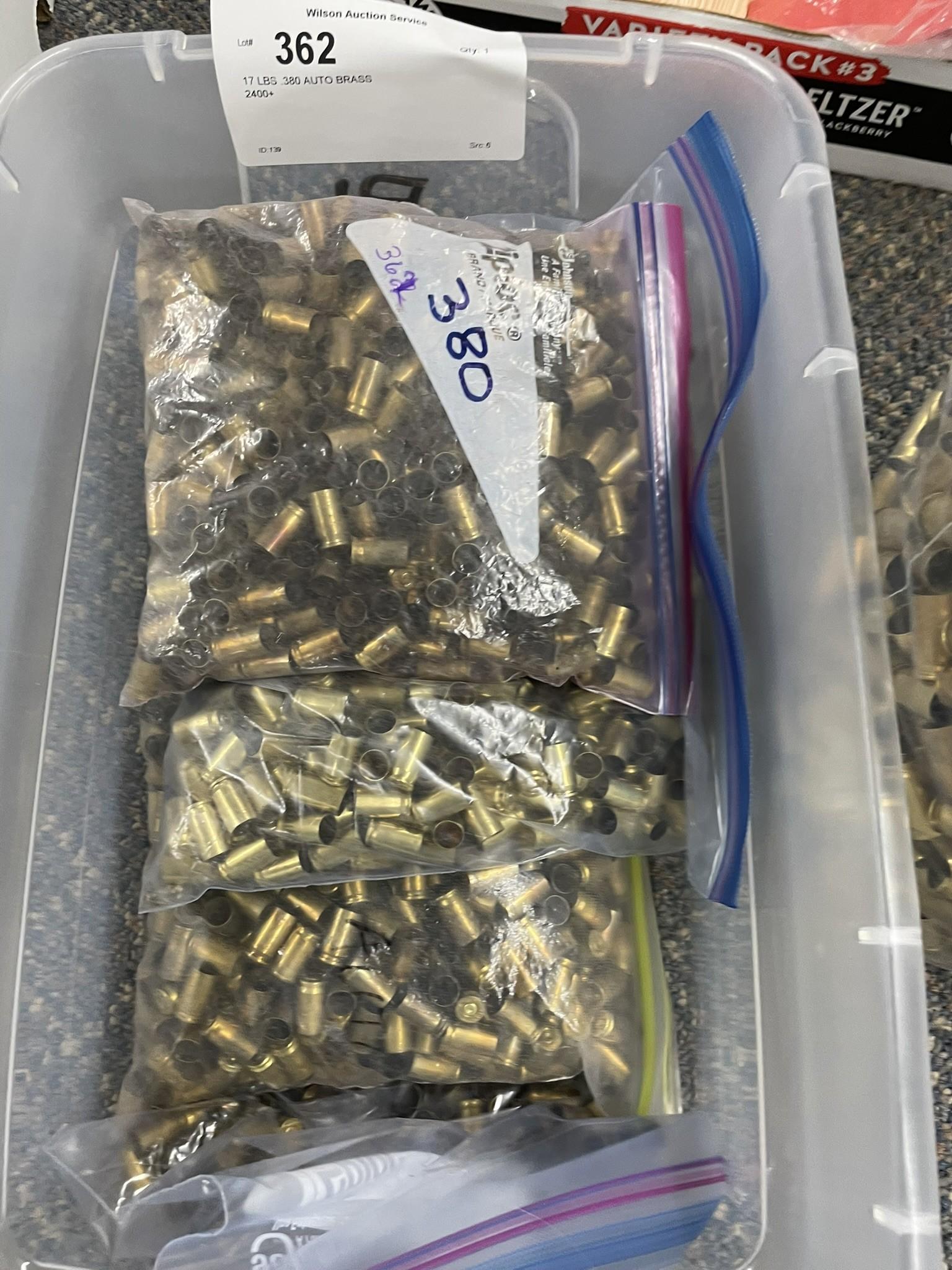 17 LBS .380 AUTO BRASS