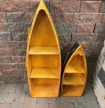 2 CANOE DISPLAY STANDS - PICK UP ONLY