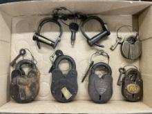 5 COLLECTIBLE PADLOCKS & HANDCUFFS
