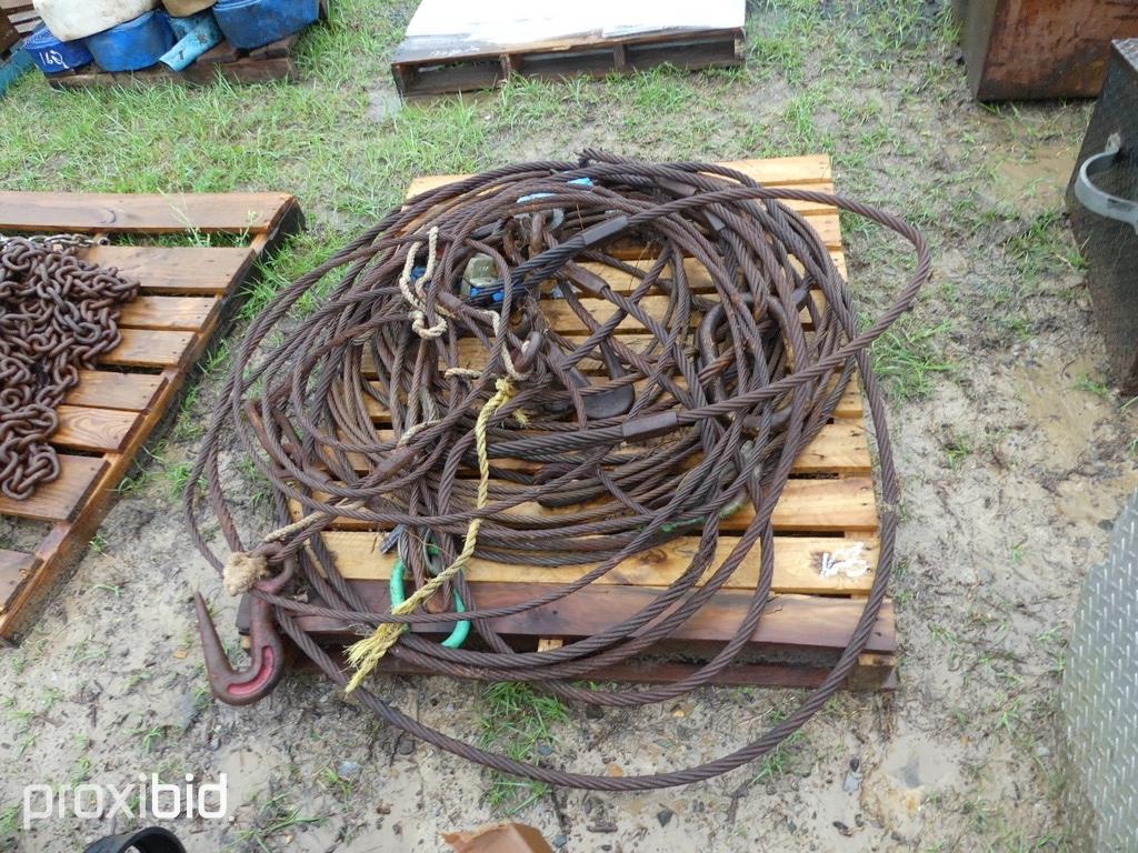 PALLET W/SPREADER CABLE