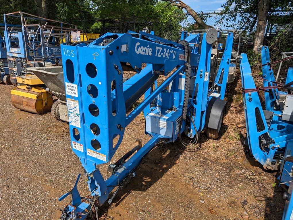 2011 GENIE TZ-34/20MANLIFT ON TRAILER