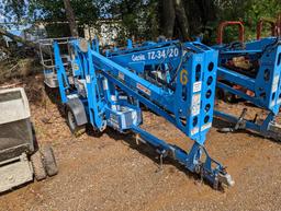 2011 GENIE TZ-34/20MANLIFT ON TRAILER