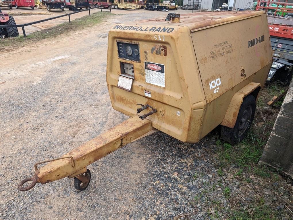 INGERSOLL RAND 100 AIR COMPRESSOR ON TRAILER