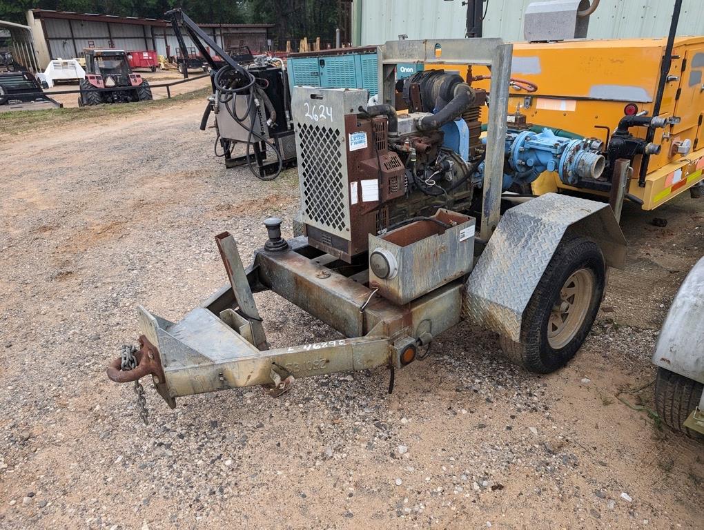 4 INCH WATER PUMP ON TRAILER