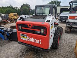 2018 BOBCAT S550 SKIDSTEER ON WHEELS