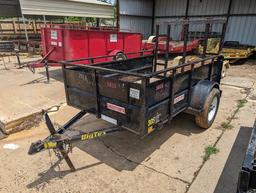 BIG TEX BUMPER TRAILER, 5X8 W/TAILGATE